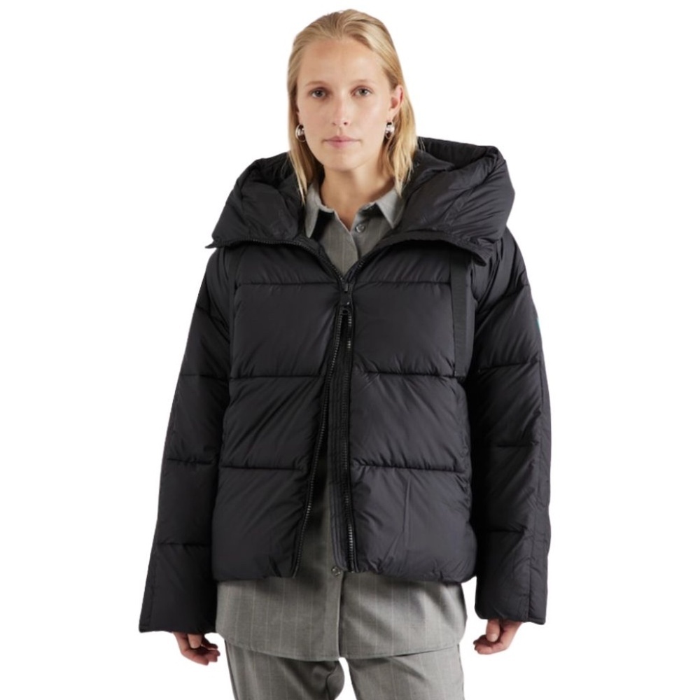 Save The Duck Women's KERI Black Puffer Coat Size 5 L/XL EUC